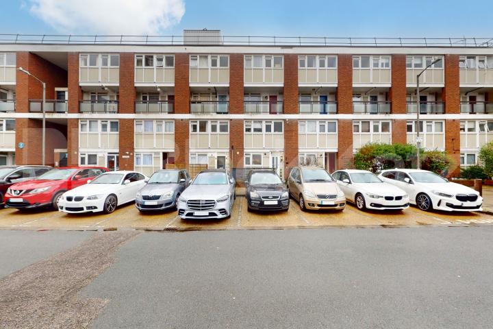 Mid-Century duplex apartment on the top two floors (Second and third).  Maskelyne Close, Battersea
